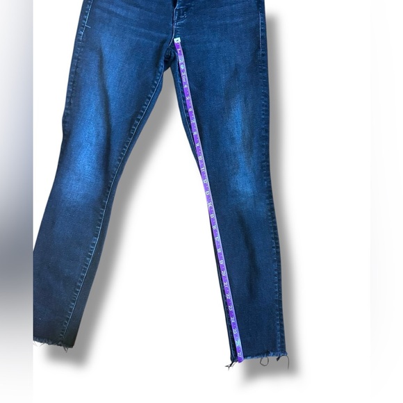 Mother The Looker Ankle Fray Size 27 Night Hawk Black Designer Denim - Picture 9 of 12
